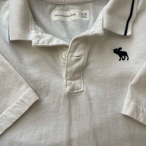 Abercrombie Kids White Polo with Navy Trim